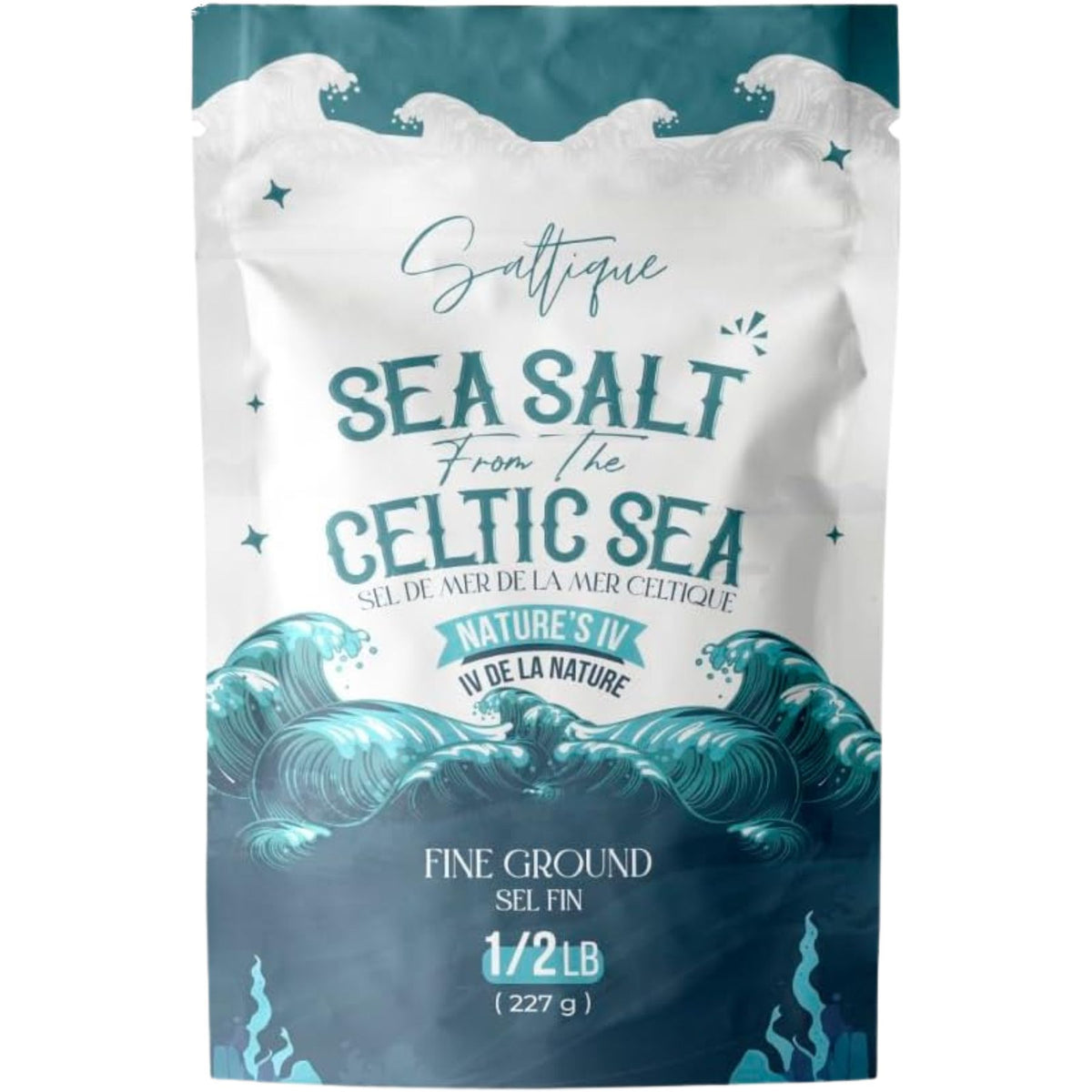 Saltique Celtic Sea Salt Fine Ground 227g