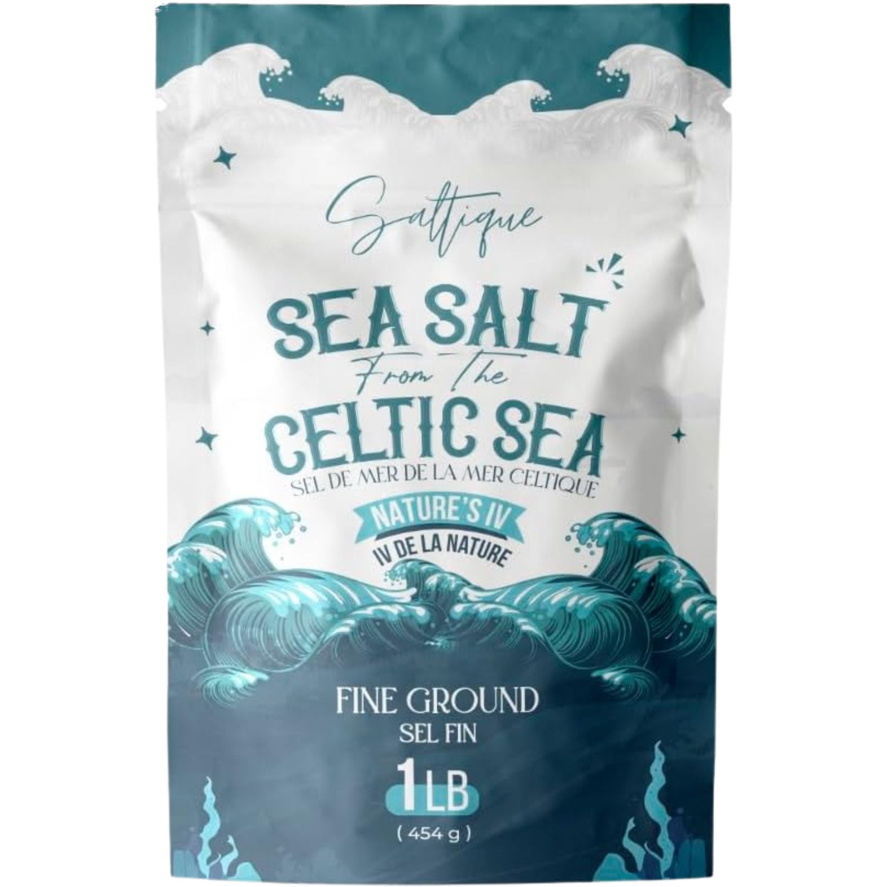 Saltique Celtic Sea Salt Fine Ground 454g