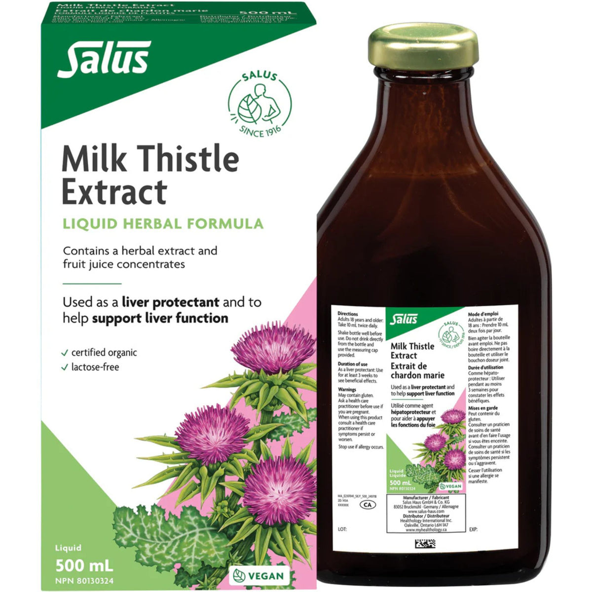 Salus Milk Thistle Liquid Extract 500mL