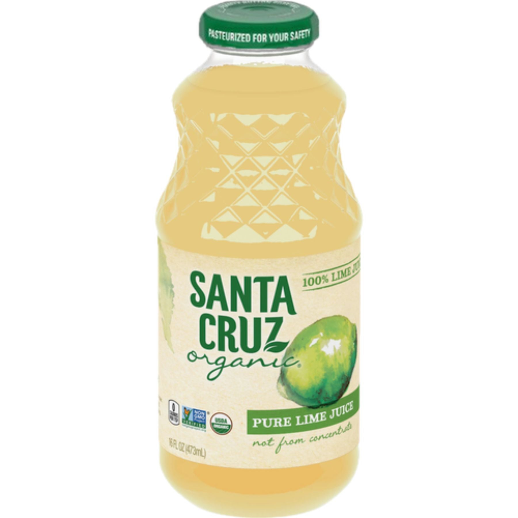 Santa Cruz Organic 100% Pure Lime Juice 473mL