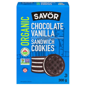 Savor Chocolate Vanilla Sandwich Cookies 300g