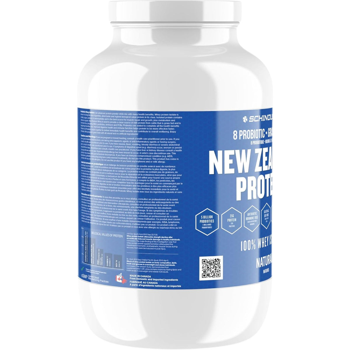 Schinoussa New Zealand Probiotic Whey Isolate Natural 910g