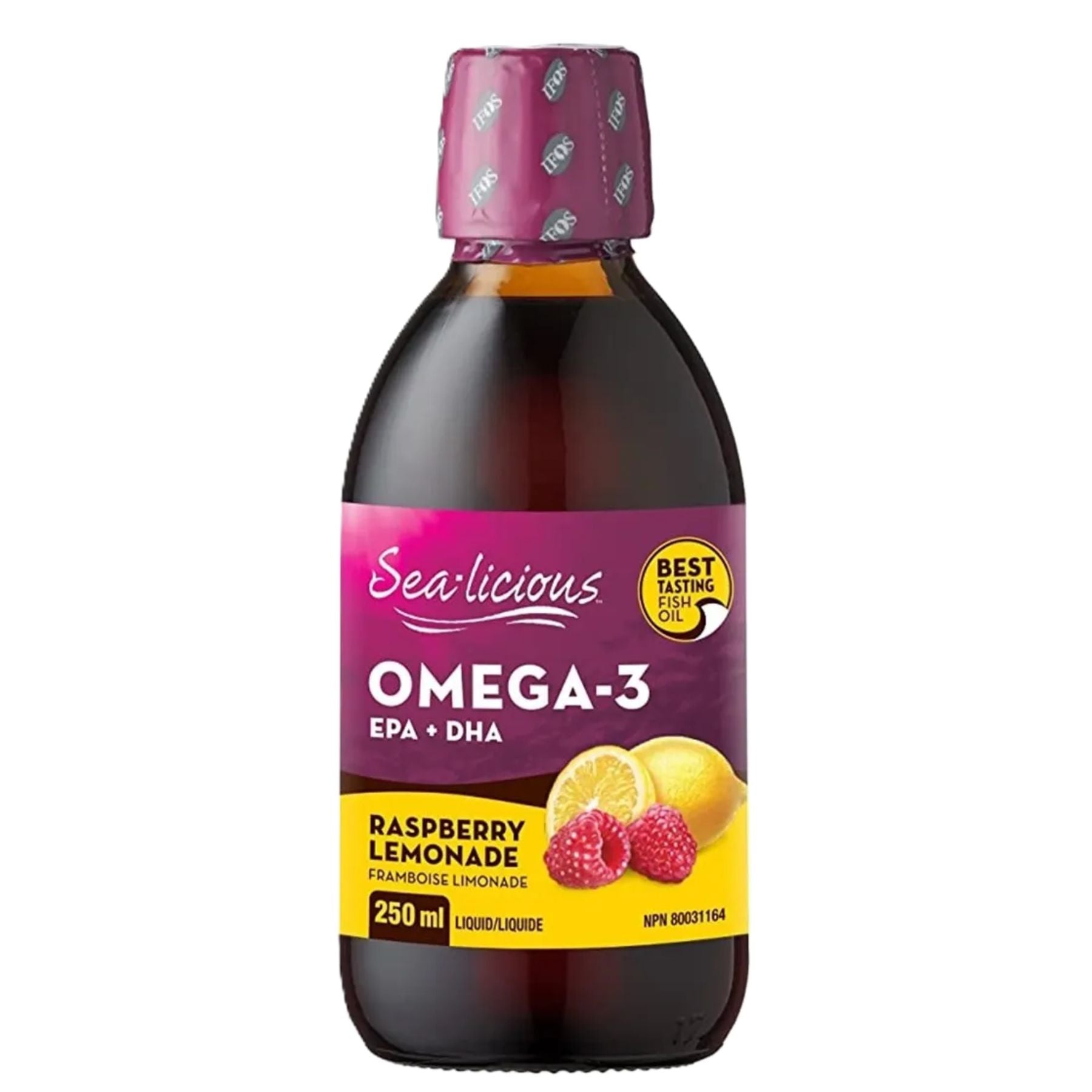 Sealicious Omega-3 EPA + DHA - Raspberry Lemonade 250ml