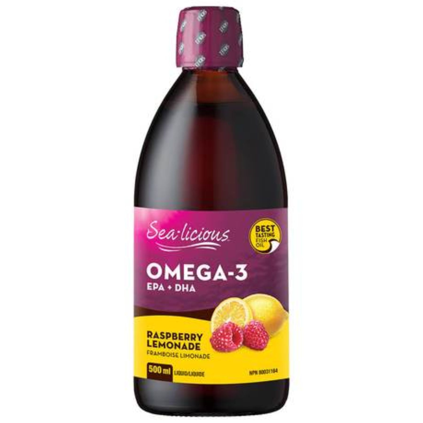 Sealicious Omega-3 EPA + DHA - Raspberry Lemonade 500ml