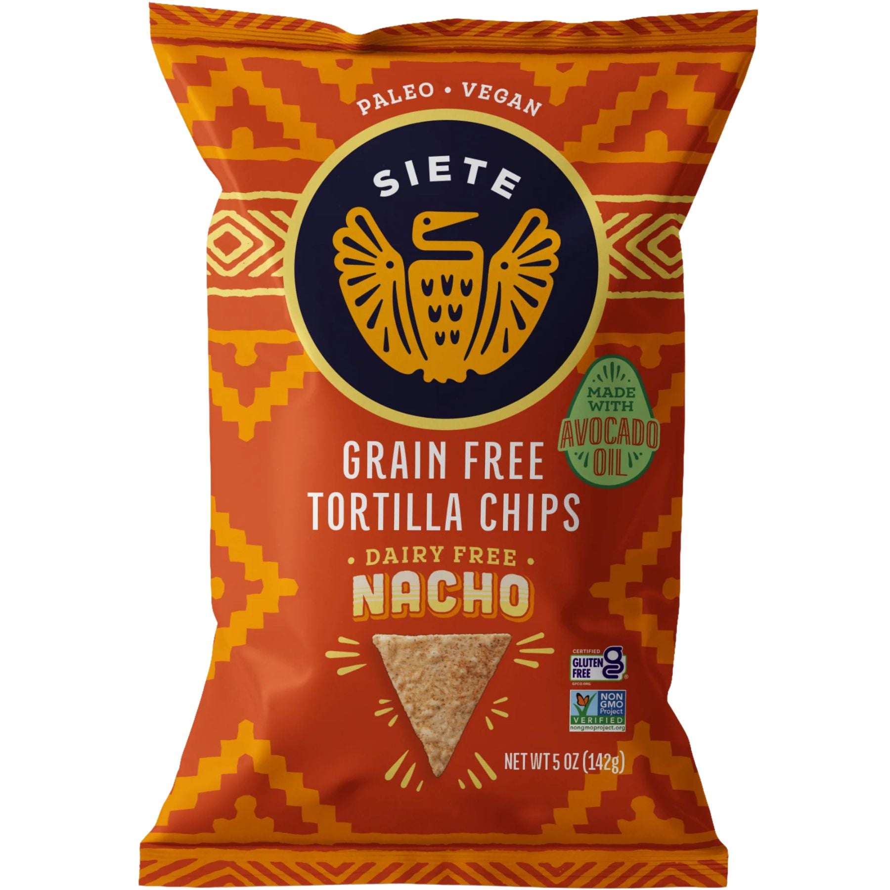 Siete Grain Free Tortilla Chips Nacho 142g