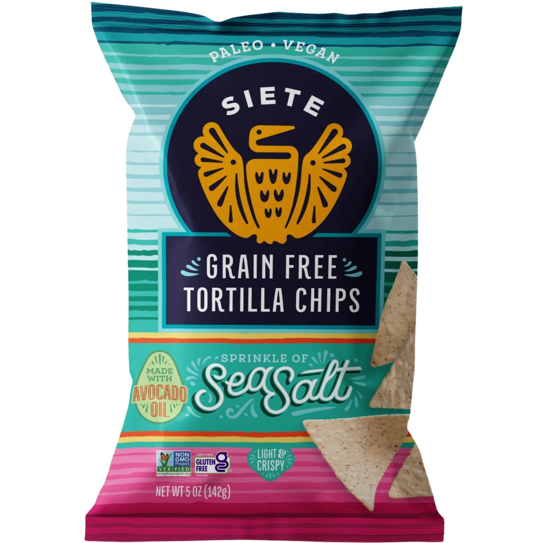 Siete Grain Free Tortilla Chips Sea Salt 142g