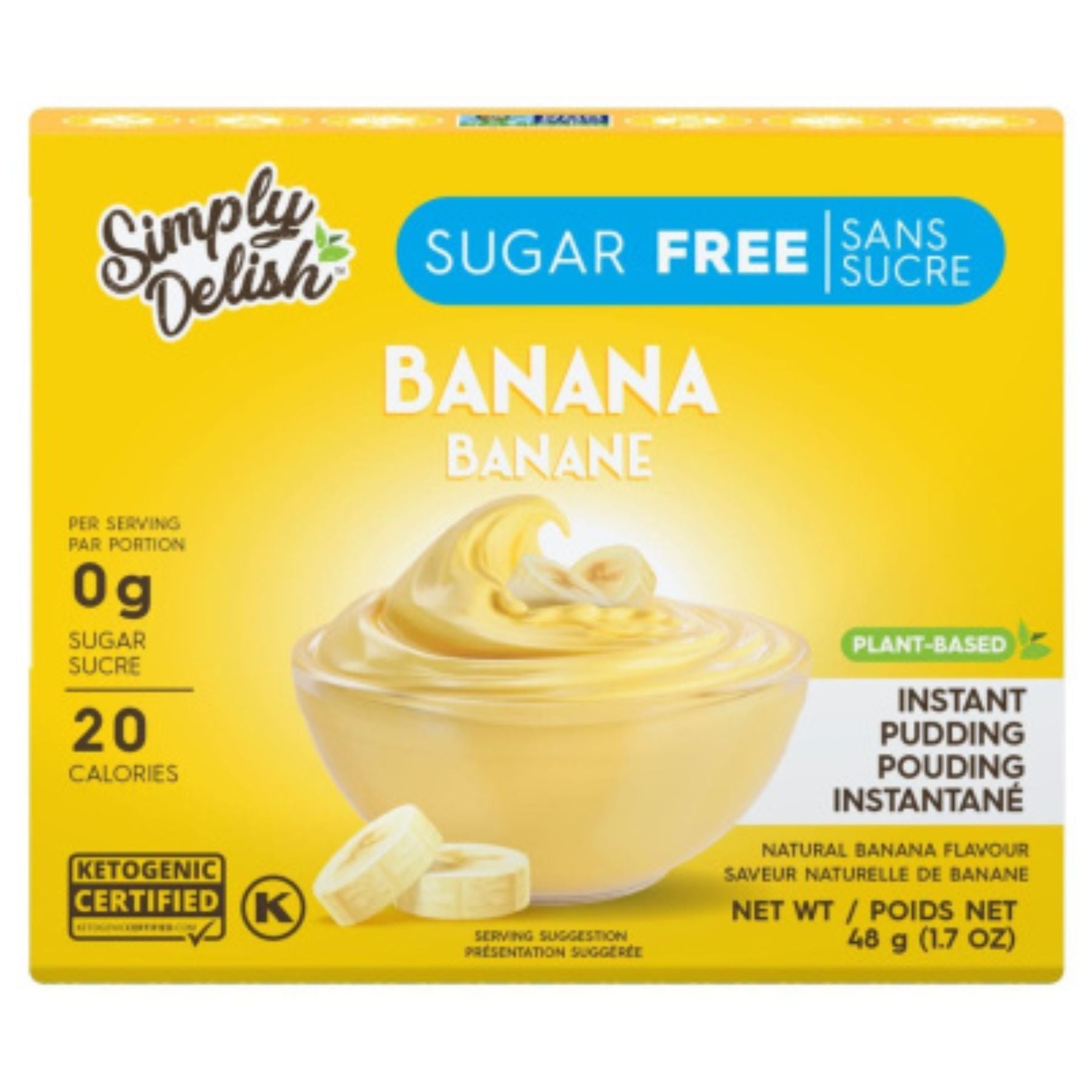 Simply Delish Sugar-Free Instant Banana Pudding Mix 48g