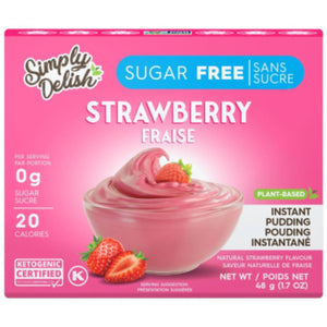 Simply Delish Sugar-Free Instant Strawberry Pudding Mix 48g