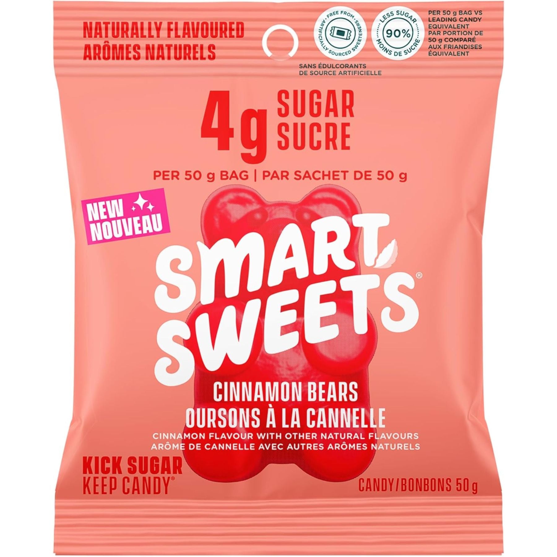 Smart Sweets Low Sugar Cinnamon Bear Gummies 50g