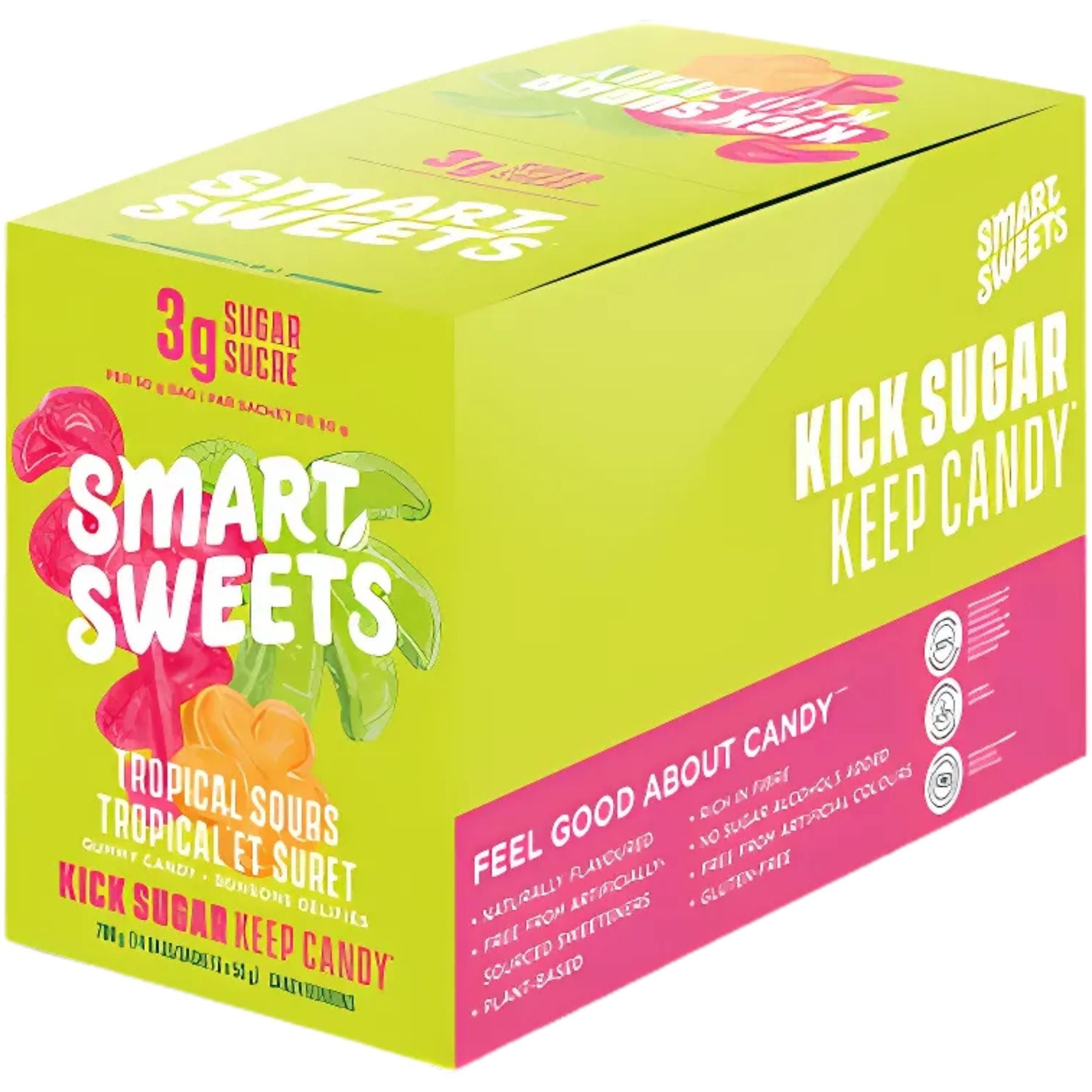 Smart Sweets Low Sugar Tropical Sours 50g (Case of 12)