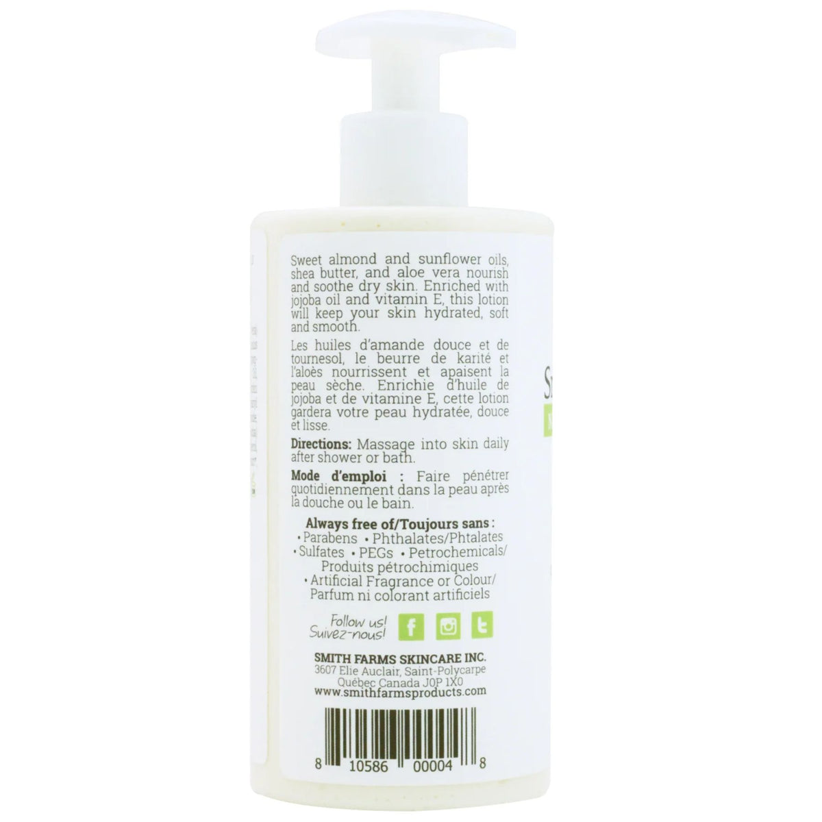 Smith Farms Daily Moisture Body Lotion 350ml