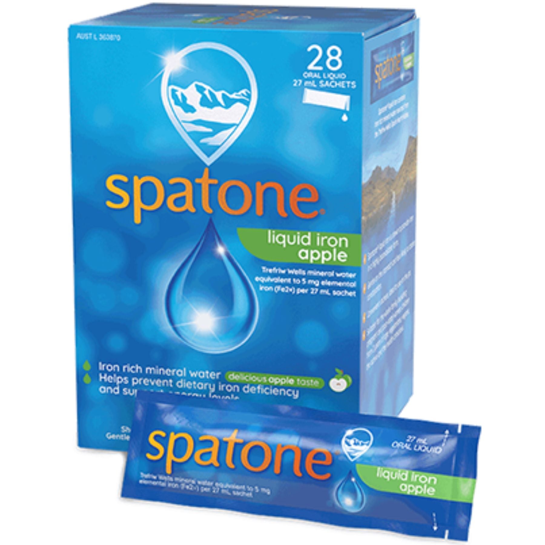 Spatone Liquid Iron Sachets - Apple Flavour 28ct