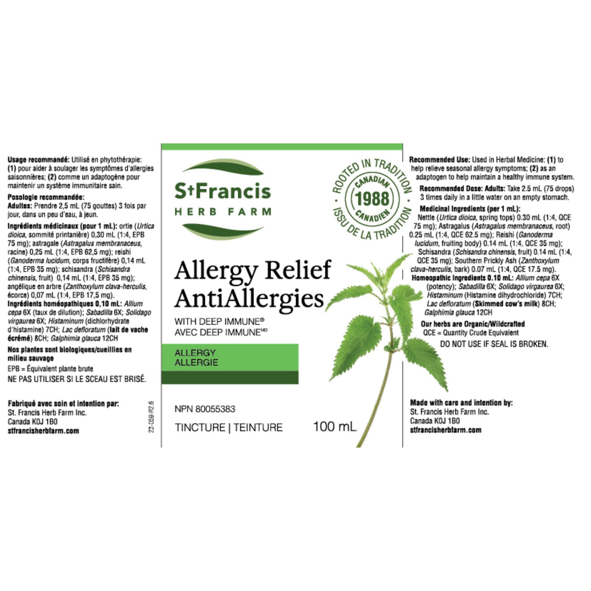 St. Francis Allergy Relief 50ml