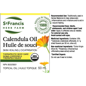 St. Francis Calendula Oil 50ml