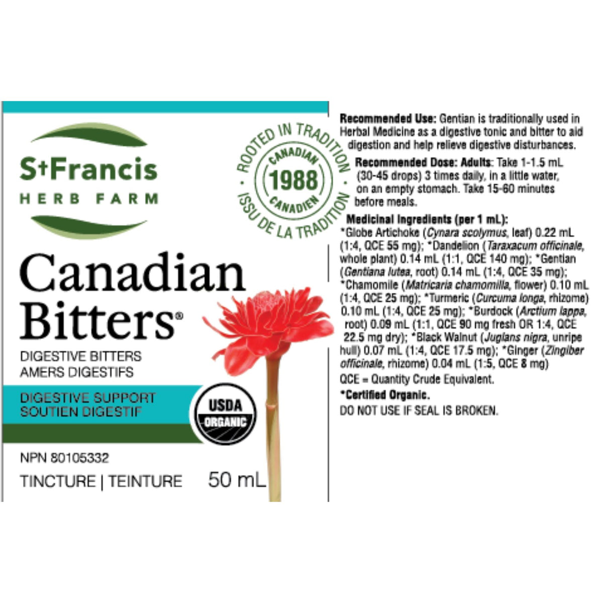 St. Francis Canadian Bitters 50ml