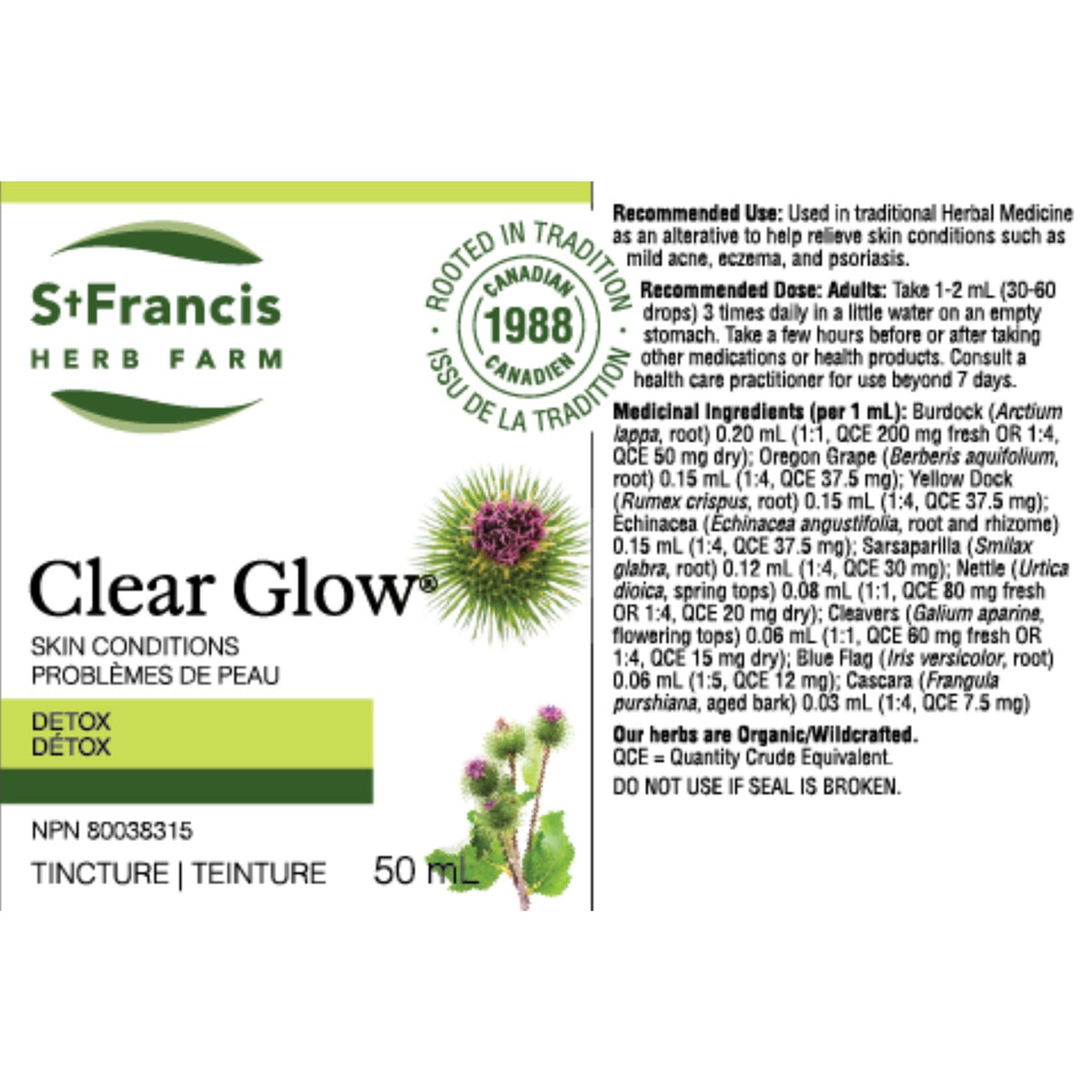 St. Francis Clear Glow 50mL