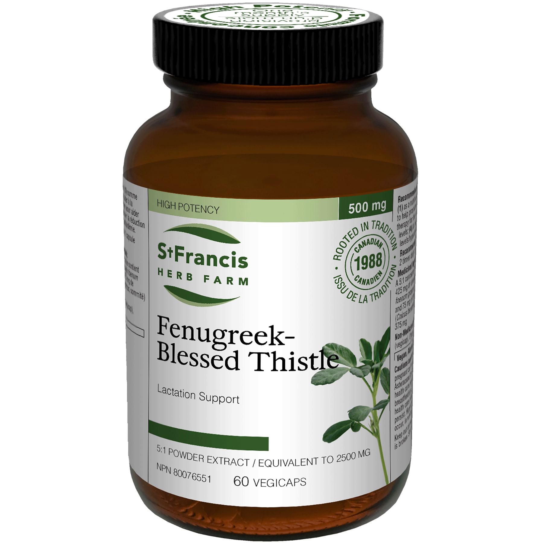 St. Francis Fenugreek-Blessed Thistle Capsules 60s