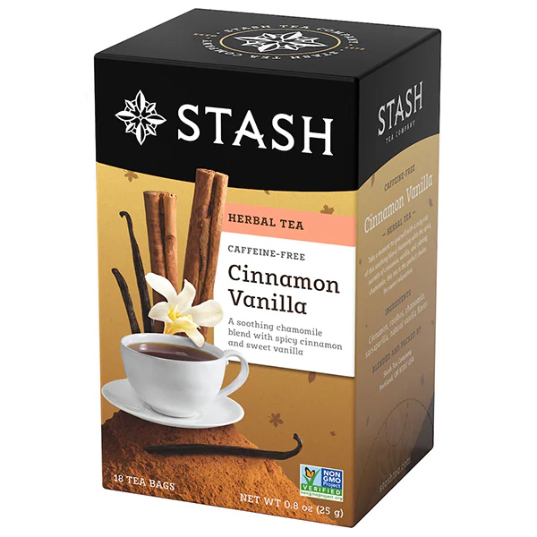 Stash Cinnamon Vanilla Herbal Tea 18ct