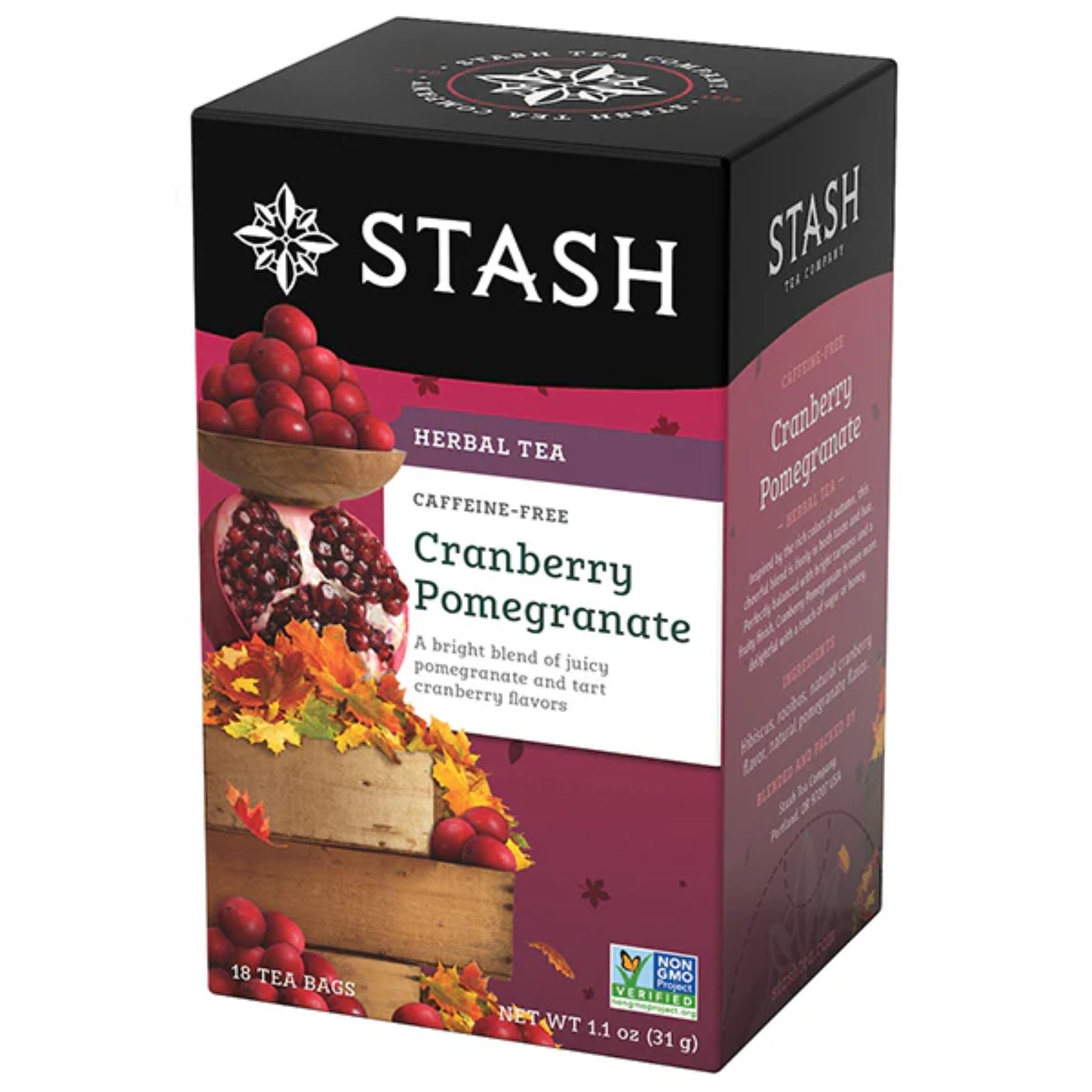 Stash Cranberry Pomegranate Herbal Tea 18ct