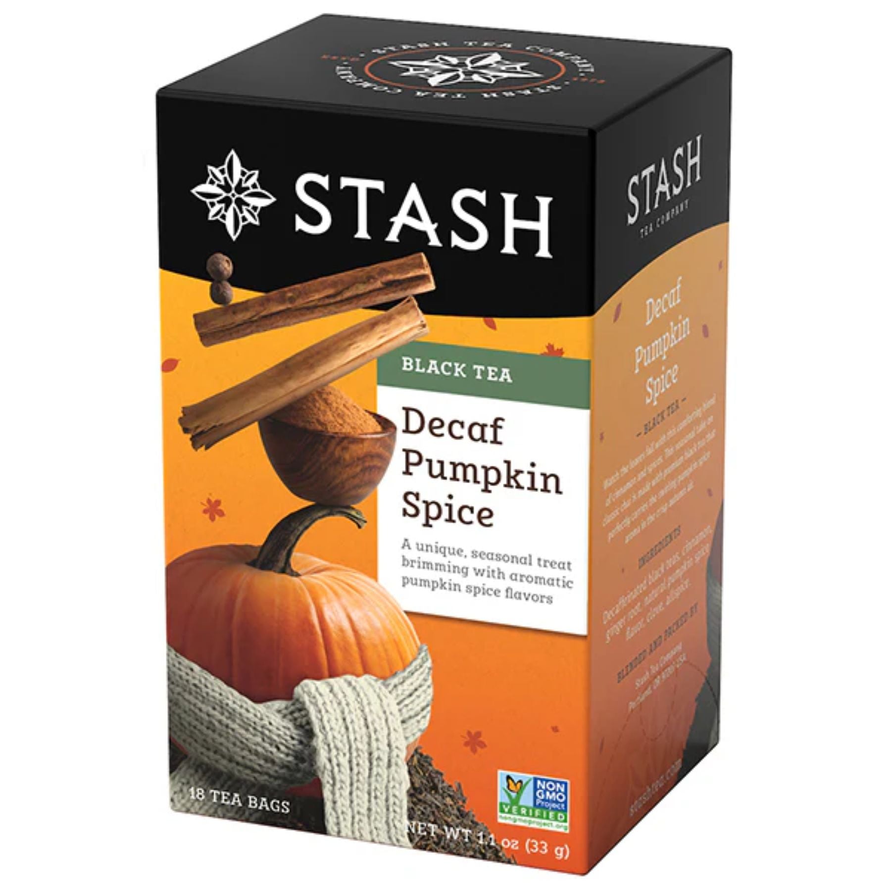 Stash Pumpkin Spice Decaf Black Tea 18ct