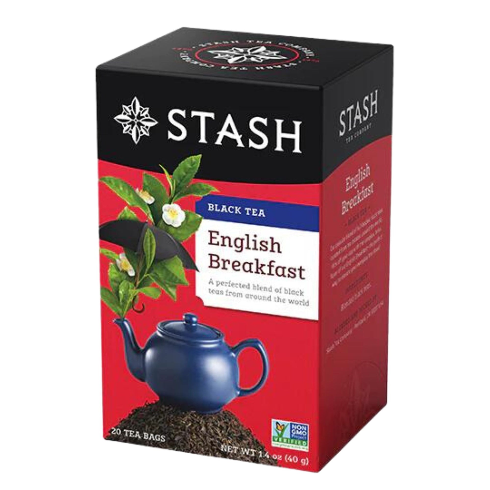 Stash English Breakfast Black Tea - 20 Tea bags in a box - A perfected blend of black teas from around the world 