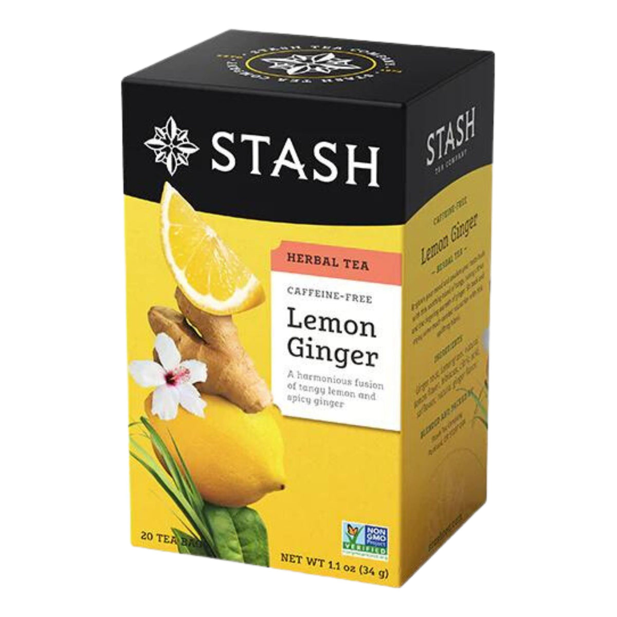 Stash Lemon Ginger Herbal Tea 20ct