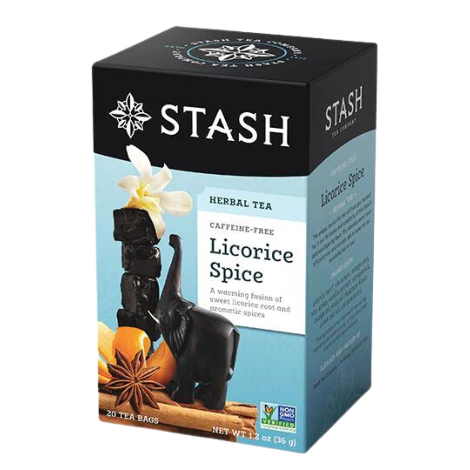 Stash Licorice Spice Herbal Tea - 20 Tea bags in a box - A warming fusion of sweet licorice root and aromatic spices. 