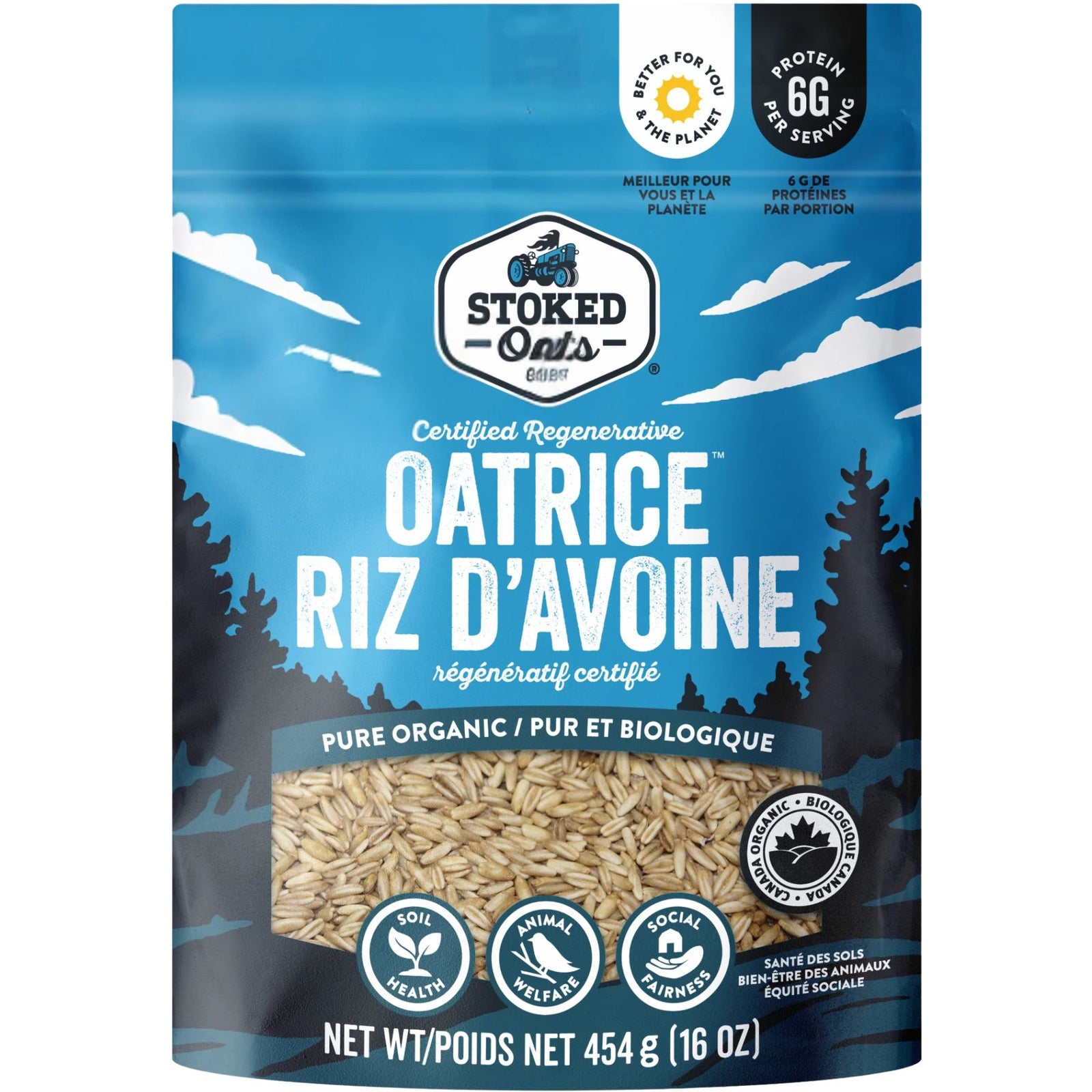 Stoked Oats Pure OatRice Plain 454g