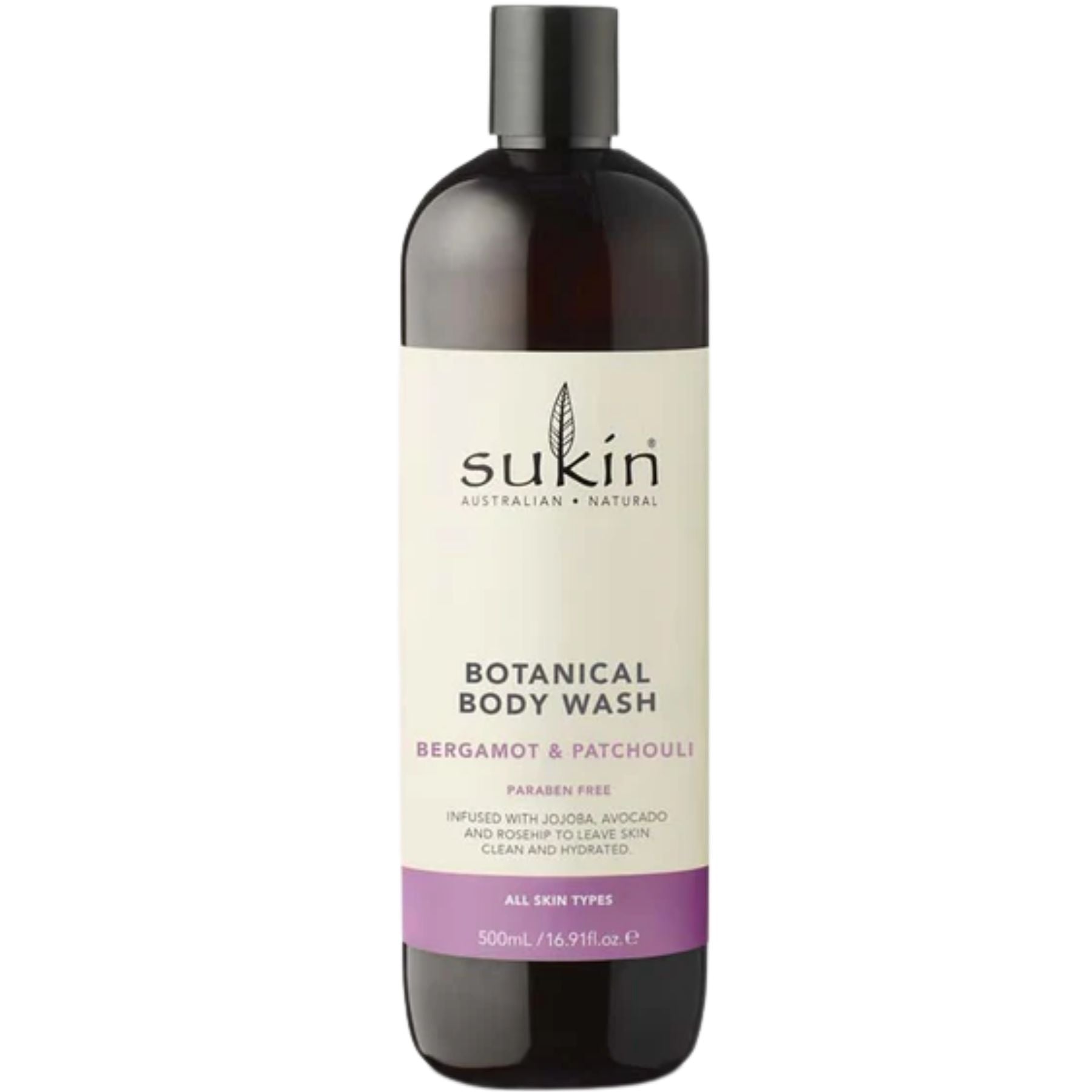 Sukin Botanical Body Wash Bergamot & Patchouli 500ml