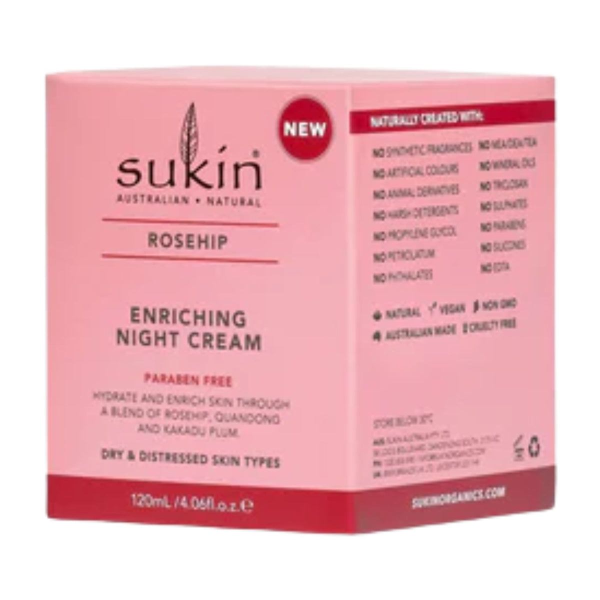 Sukin Rosehip Enriching Night Cream 120mL
