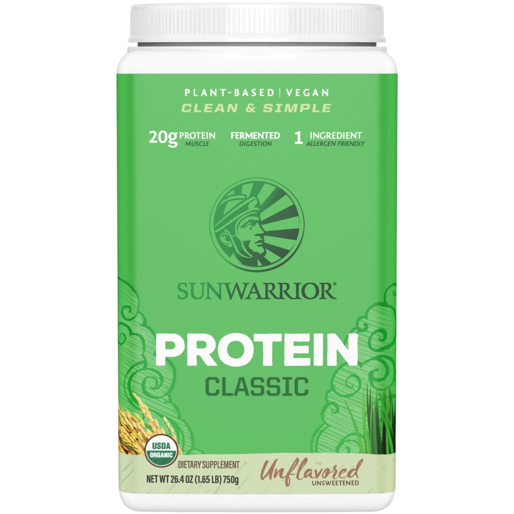 SunWarrior Classic Unflavoured Plant-Based Protein 750g