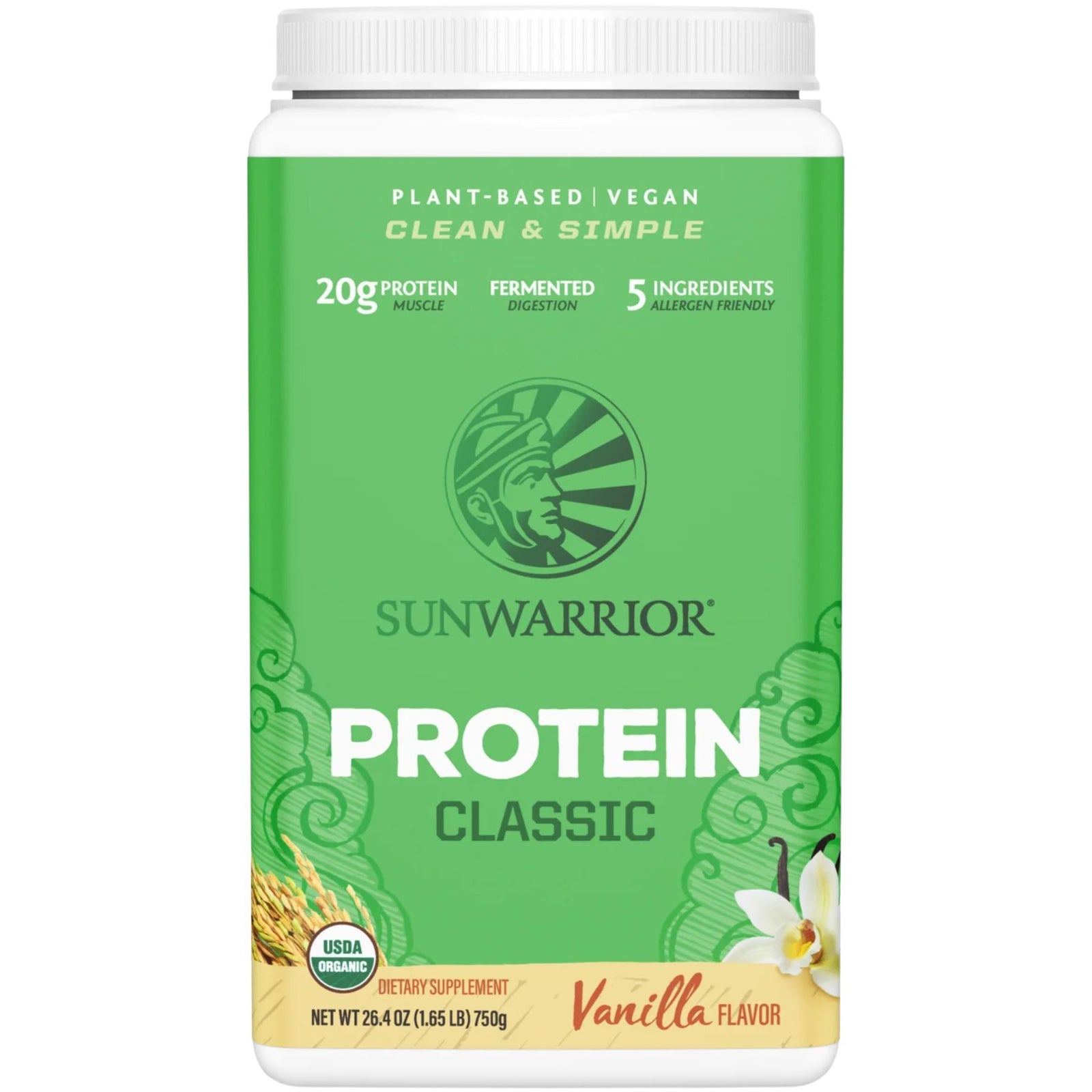 SunWarrior Classic Vanilla Plant-Based Protein 750g