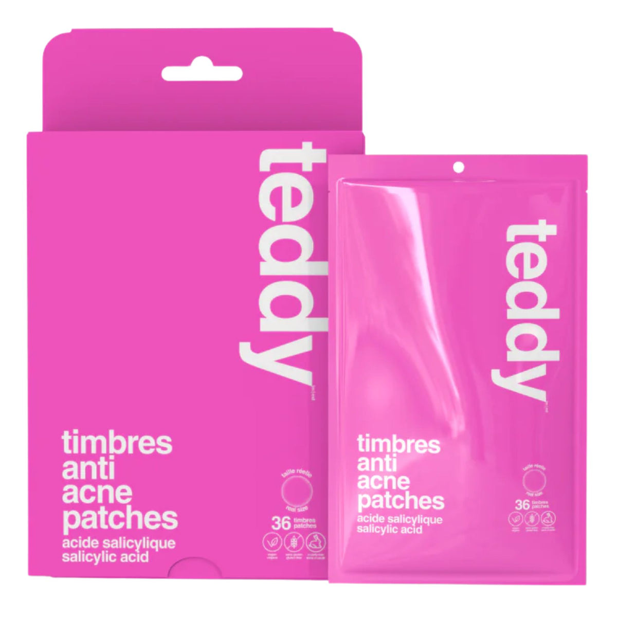 Sunny Teddy Anti Acne Pimple Patches - Clear Circle 36ct