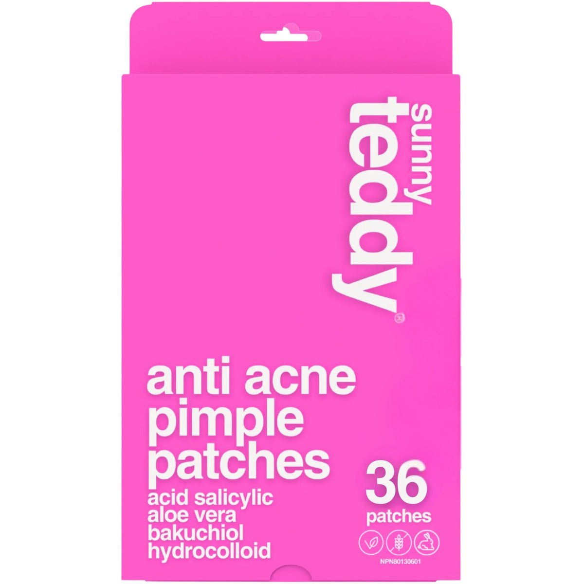 Sunny Teddy Anti Acne Pimple Patches - Clear Circle 36ct