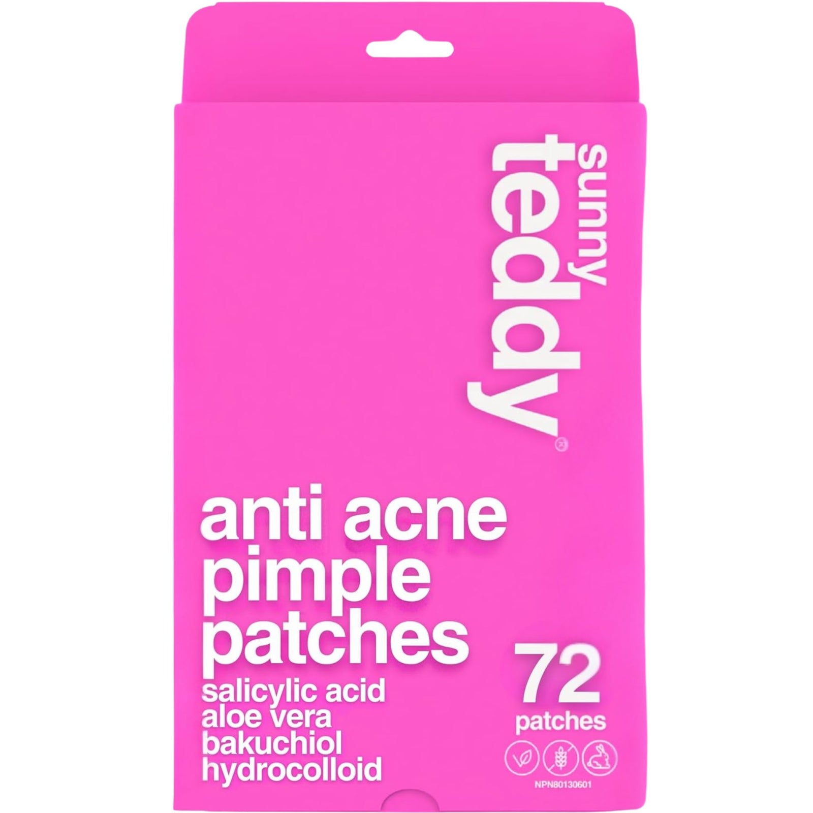 Sunny Teddy Anti Acne Pimple Patches - Clear Circle 72ct