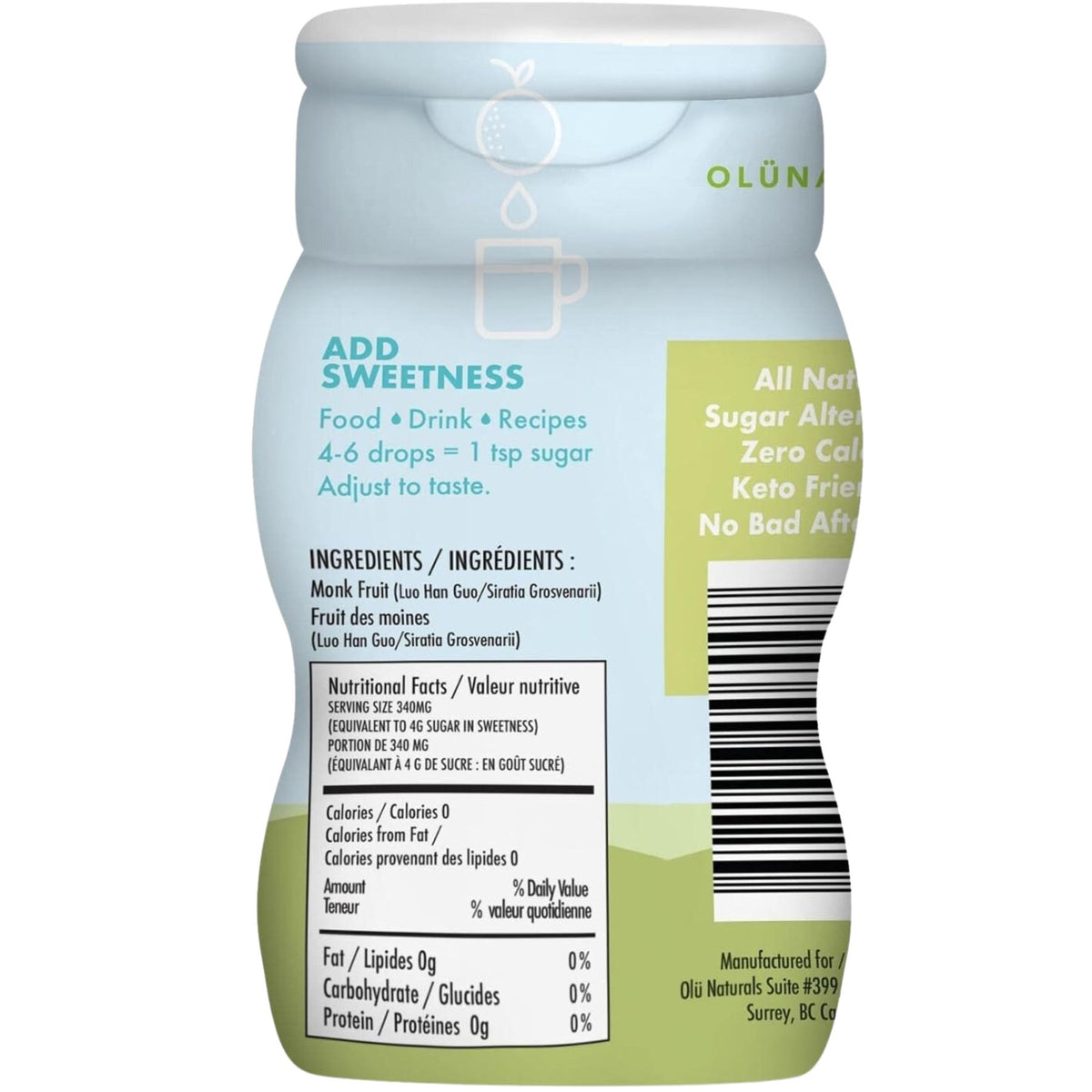 SweetMonk 100% Pure Original Liquid Monk Fruit Sweetener 50mL