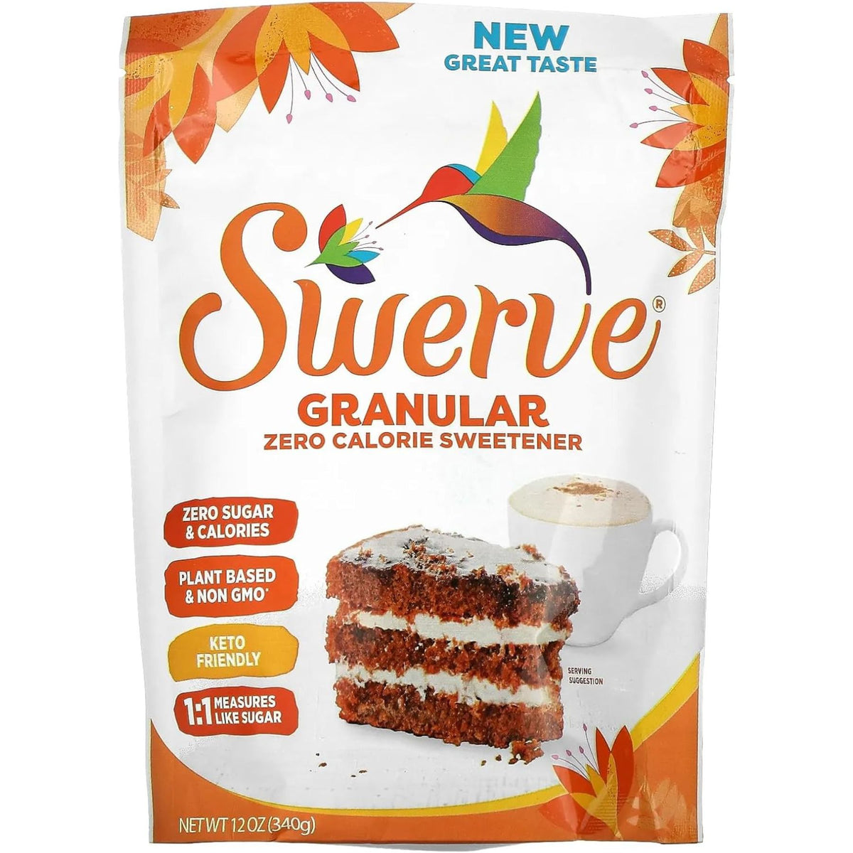 Swerve Zero Calorie Sweetener Granular Sugar 340g