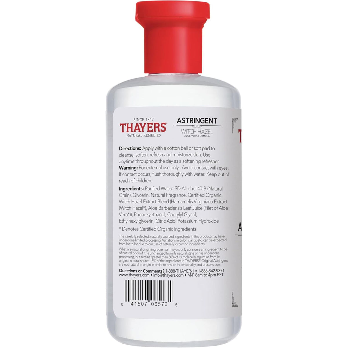 Thayers Original Witch Hazel Astringent 355ml