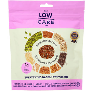 The Low Carb Co. Everything Bagel Seed Crackers 101g