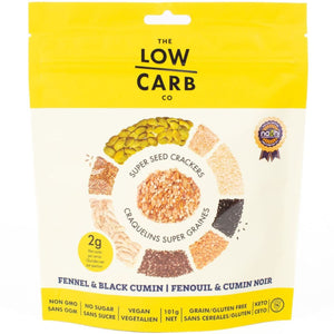 The Low Carb Co. Fennel & Black Cumin Seed Crackers 101g