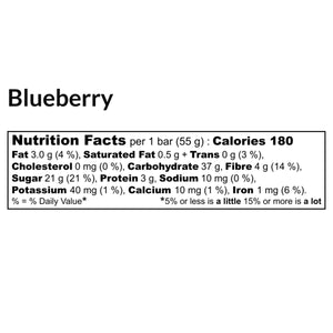 The Oat Co. Energy Bar - Wild Blueberry (single) 55g
