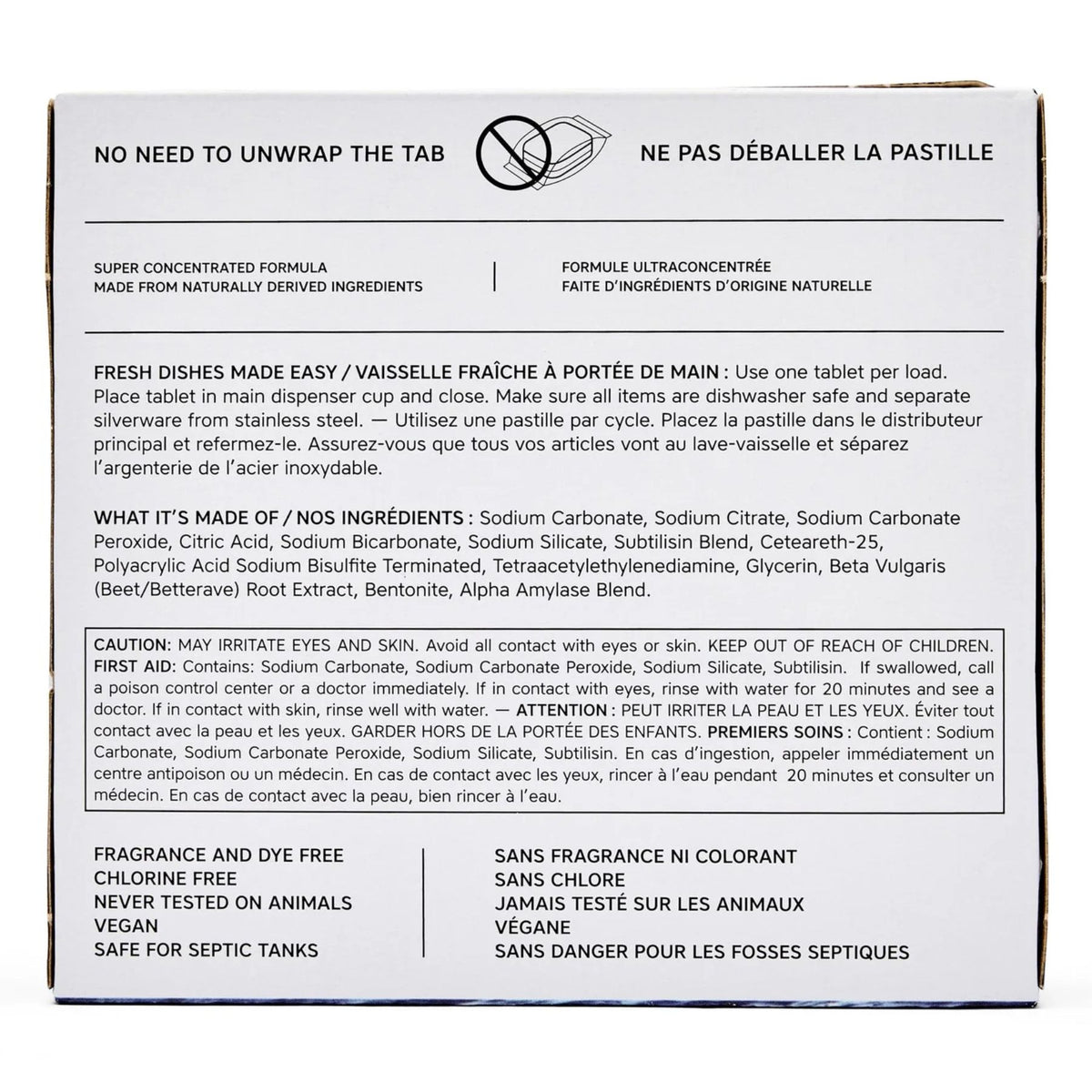 The Unscented Co. Dishwasher Tab - Single 1ct