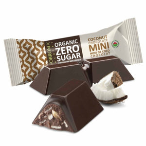 Theobroma Organic Zero Sugar Dark Chocolate Coconut Minis 90g