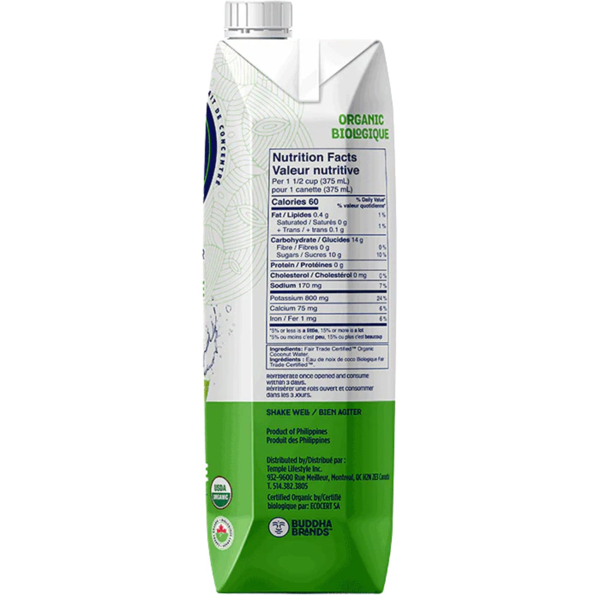 Thirsty Buddha Organic Coconut Water 1L