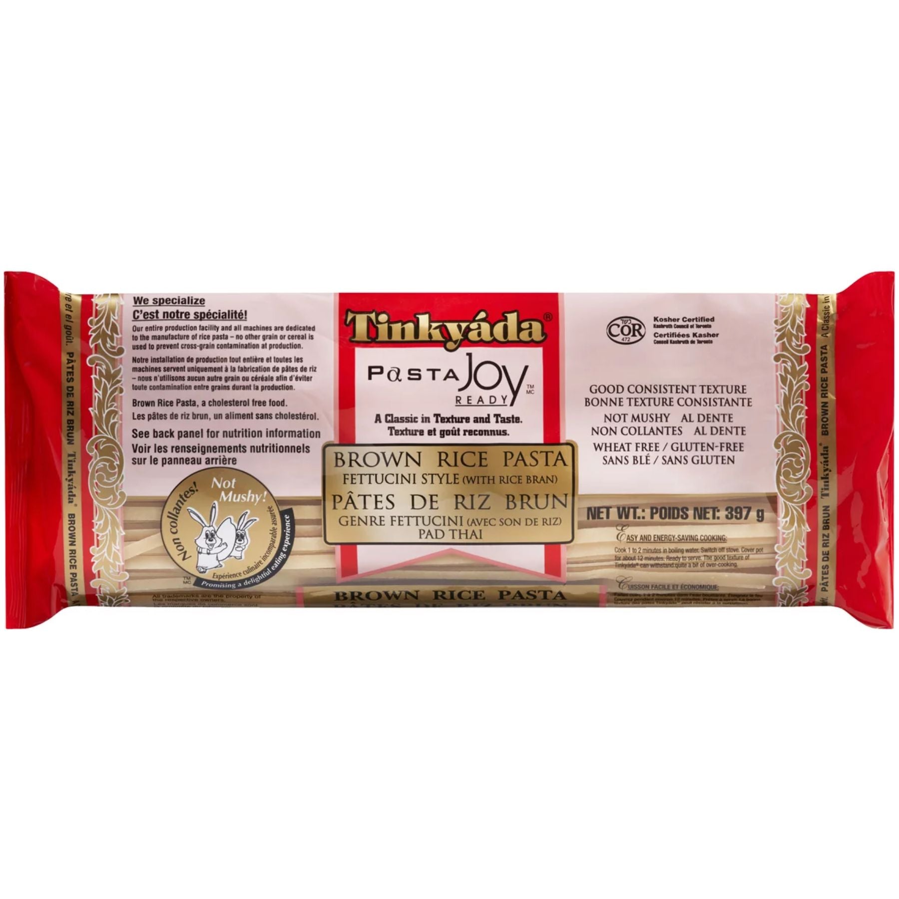 Tinkyada Brown Rice Pasta Fettuccini Style 397g