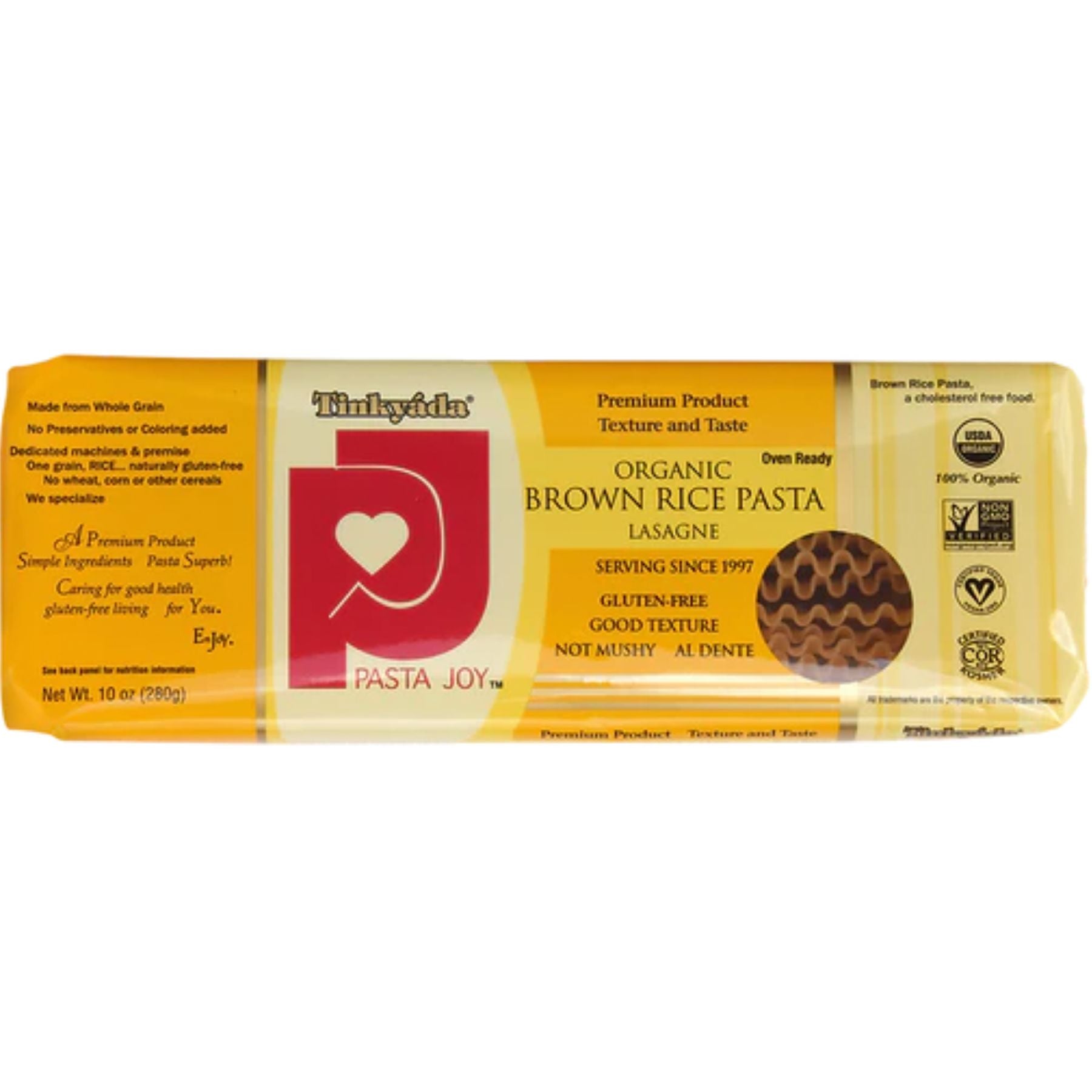 Tinkyada Organic Brown Rice Lasagne 280g