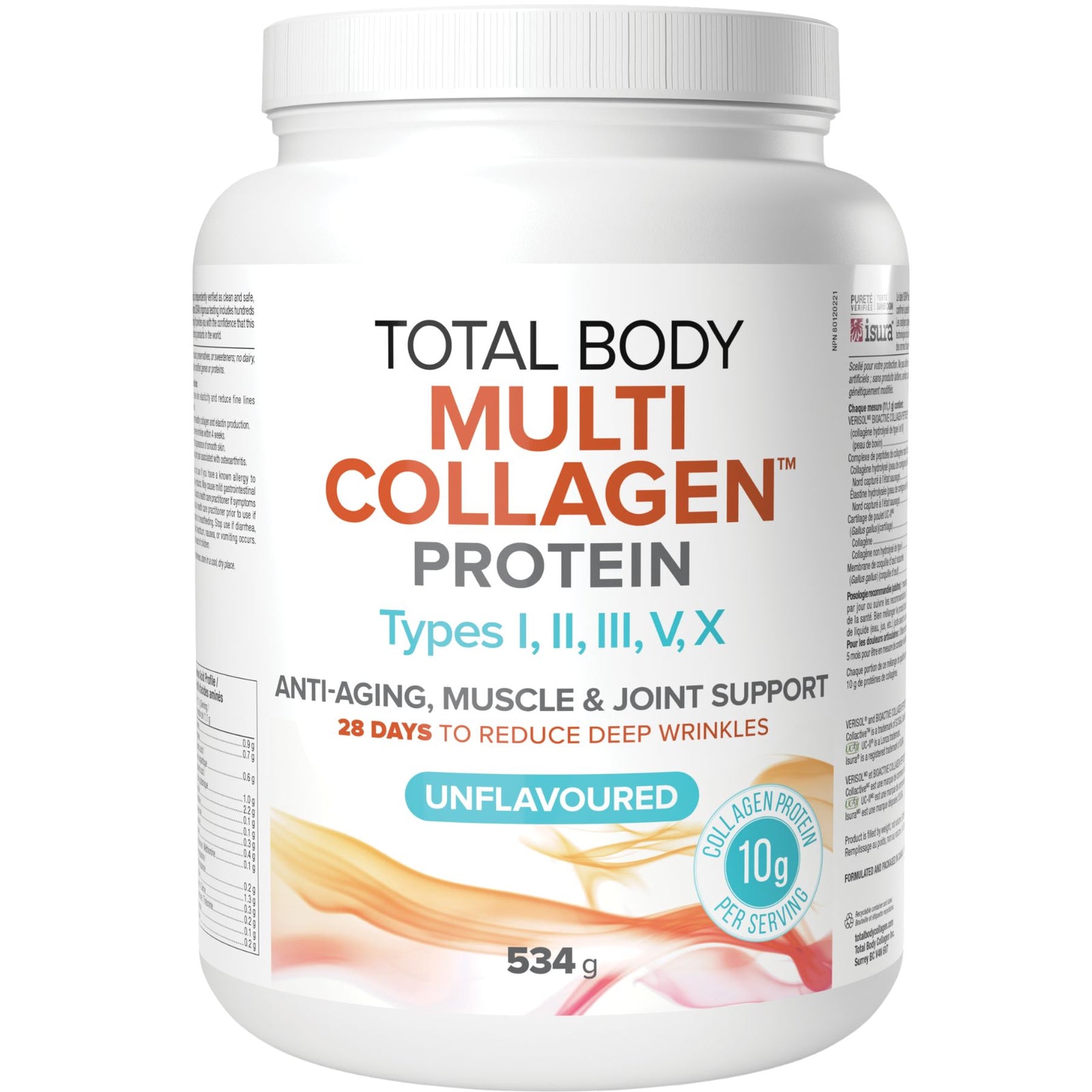 Total Body Multi Collagen Protein, Unflavoured 534g