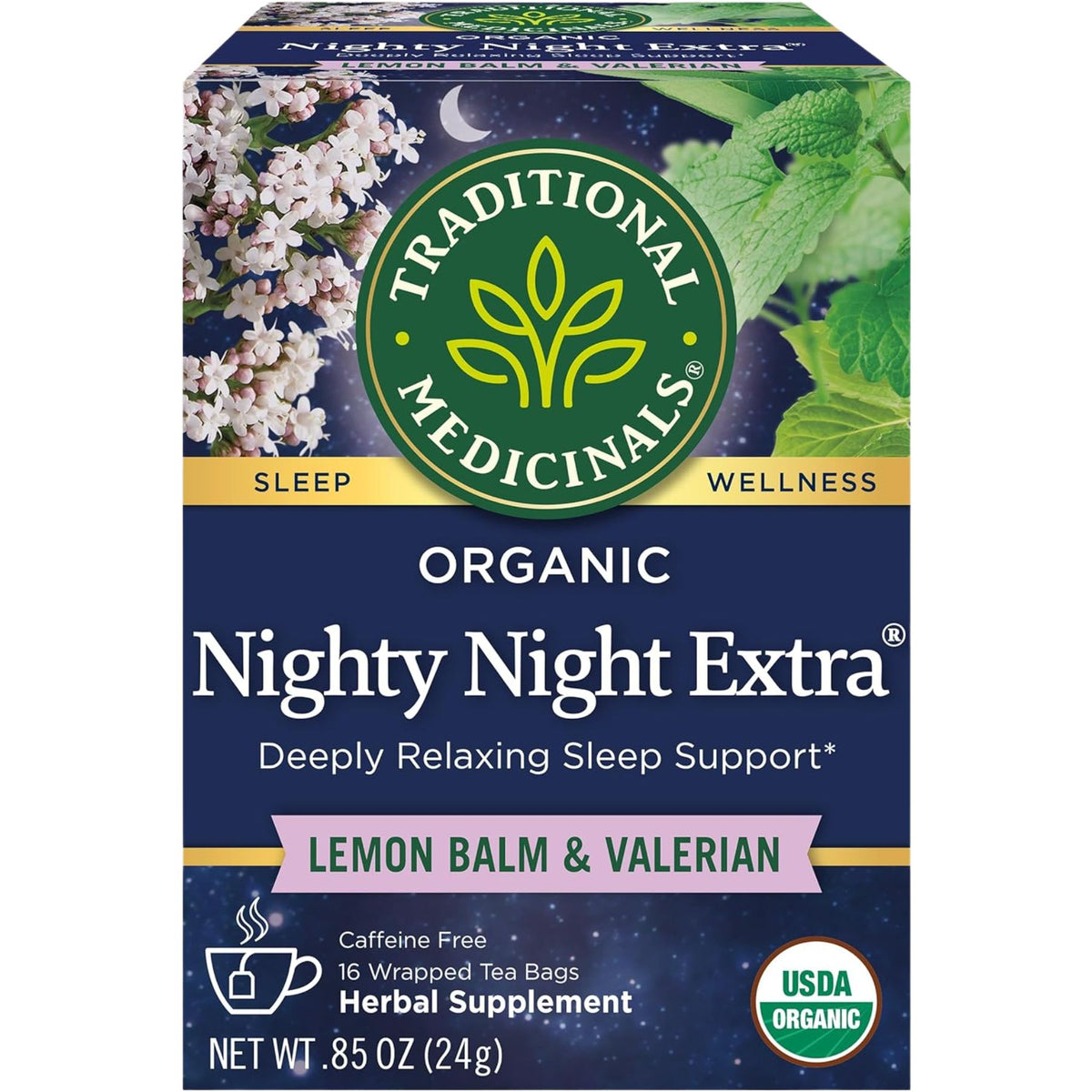 Traditional Medicinals Organic Nighty Night Extra Tea 16ct