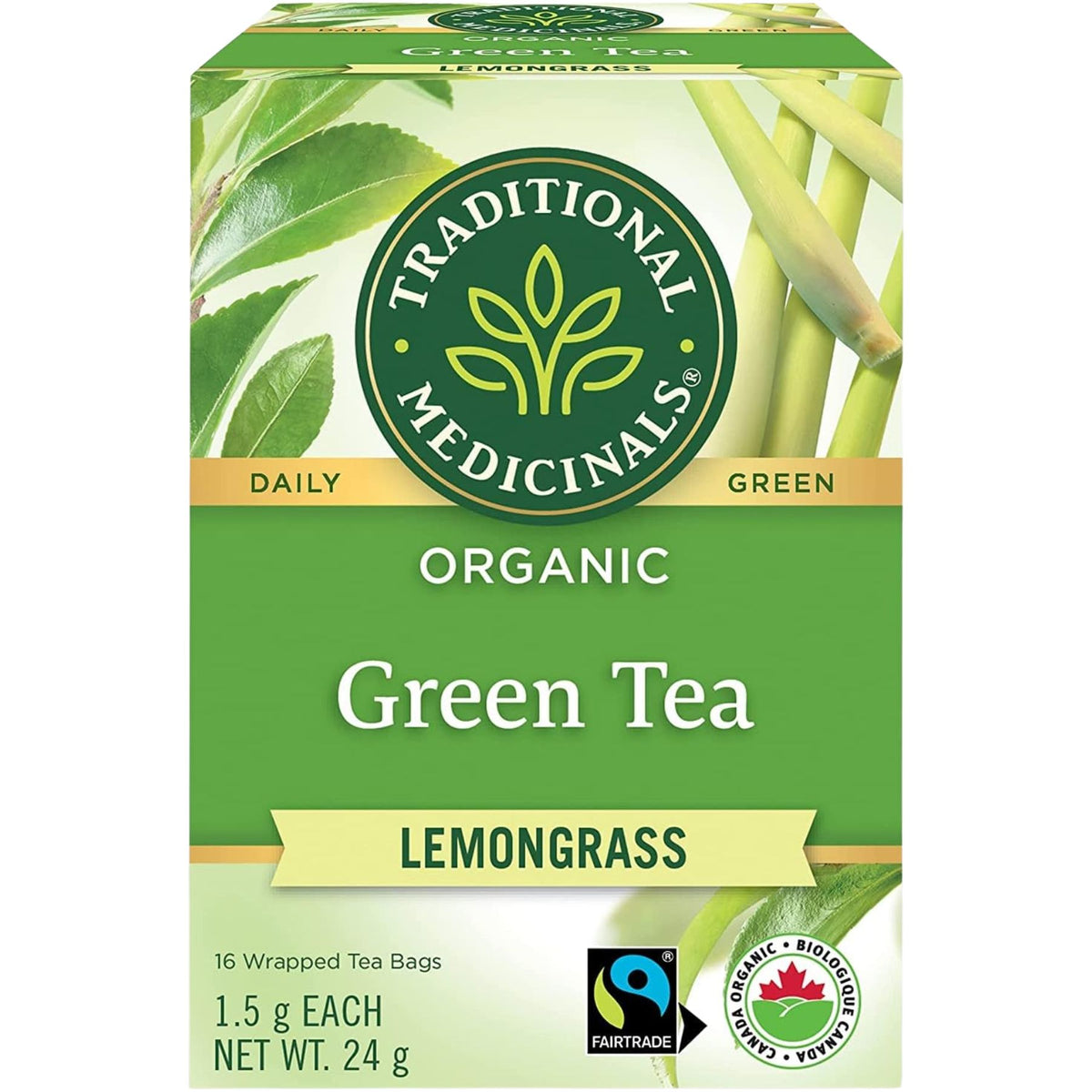 Traditional Medicinals Organic Green Tea Lemongrass 16ct