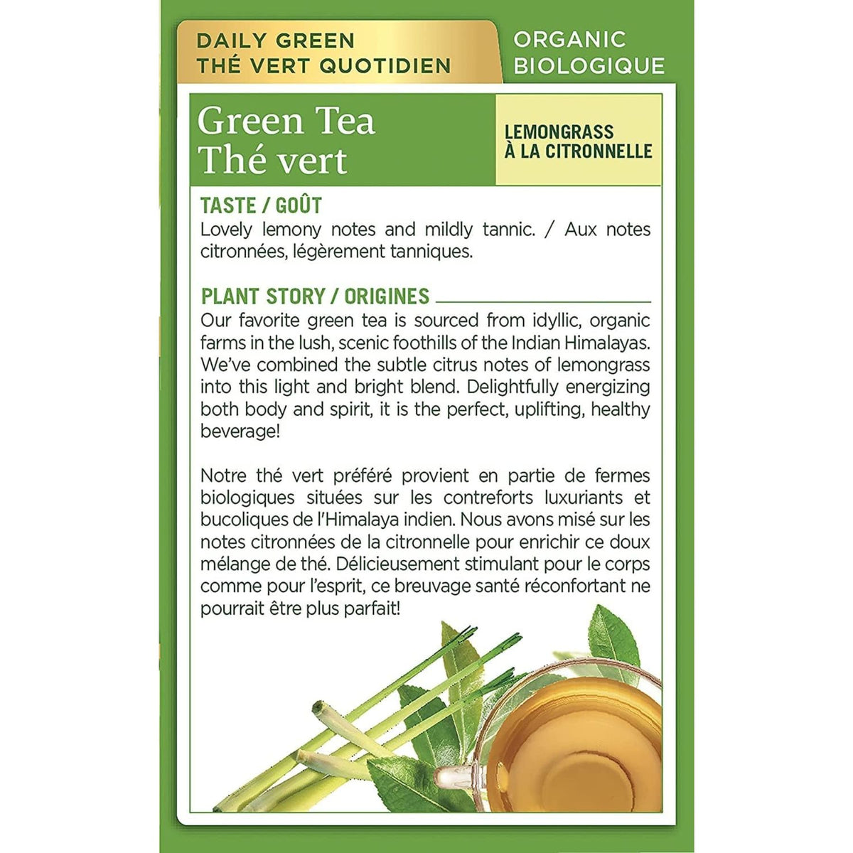 Traditional Medicinals Organic Green Tea Lemongrass 16ct